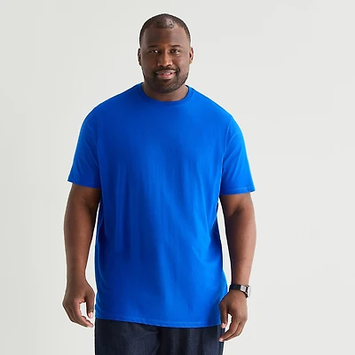 St. John's Bay Super Soft Mens Crew Neck Short Sleeve Quick Dry Big and Tall T-Shirt