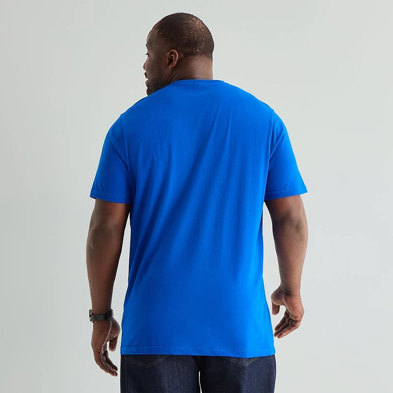 St. John's Bay Super Soft Mens V Neck Short Sleeve Quick Dry Big and Tall T-Shirt
