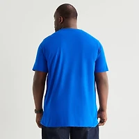 St. John's Bay Super Soft Pocket Mens Crew Neck Short Sleeve Quick Dry Stretch Fabric Big and Tall T-Shirt