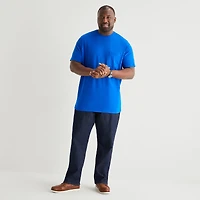 St. John's Bay Super Soft Pocket Mens Crew Neck Short Sleeve Quick Dry Stretch Fabric Big and Tall T-Shirt
