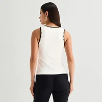 Worthington Womens Scoop Neck Sleeveless Tank Top