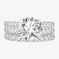 Signature By Modern Bride (H-I / Si1-Si2) Womens 5 CT. T.W. Lab Grown White Diamond 14K Gold Round Bridal Set
