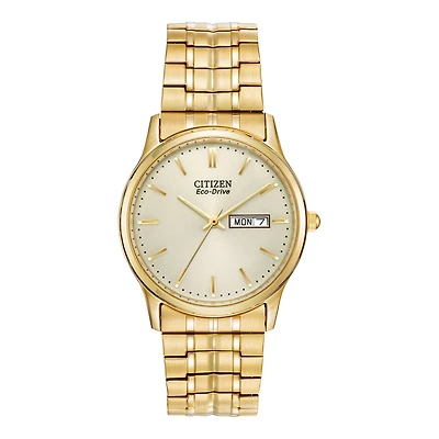 Citizen® Eco-Drive® Mens Gold-Tone Dress Watch BM8452-99P
