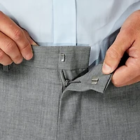 Haggar JMH Premium Stretch Mens Comfort Waistband Slim Fit Dress Flat Front Pant