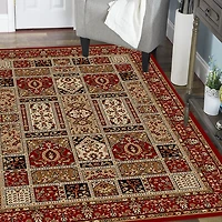 Radici Como Panel Kerman Rectangular Accent Rug