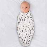 The Peanutshell Plaid Woodland 3-pc. Swaddle Blanket