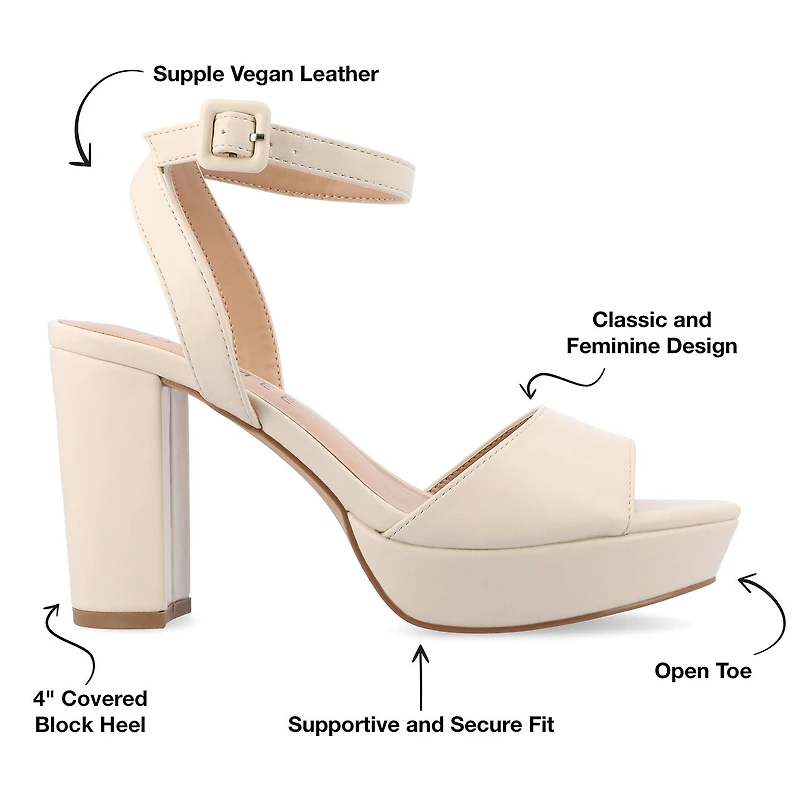 Journee Collection Womens Nairri Heeled Sandals