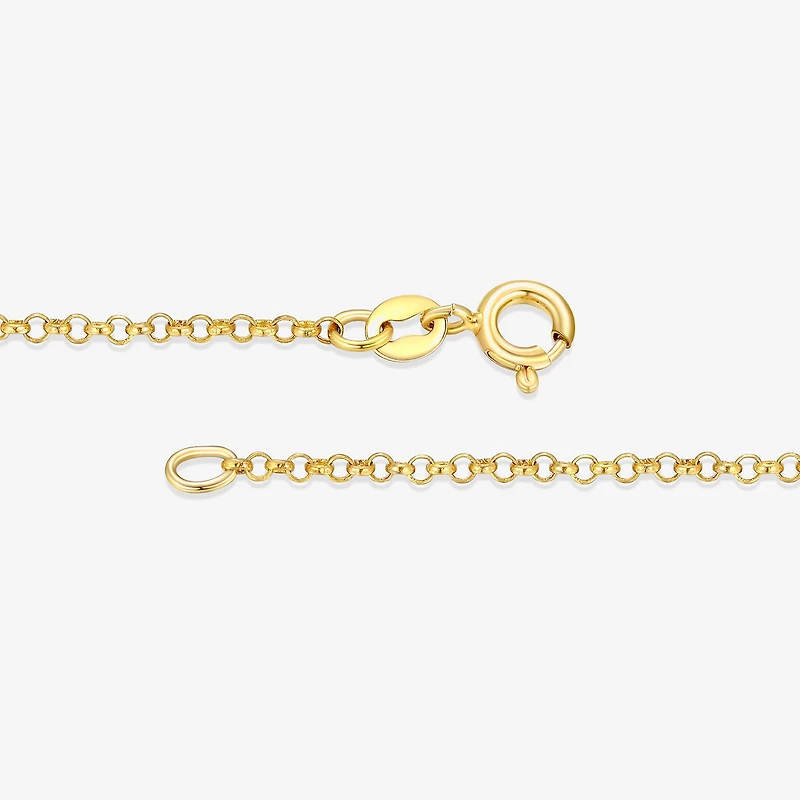Womens White Cultured Freshwater Pearl 18K Gold Over Silver 18 Inch Pendant Necklace