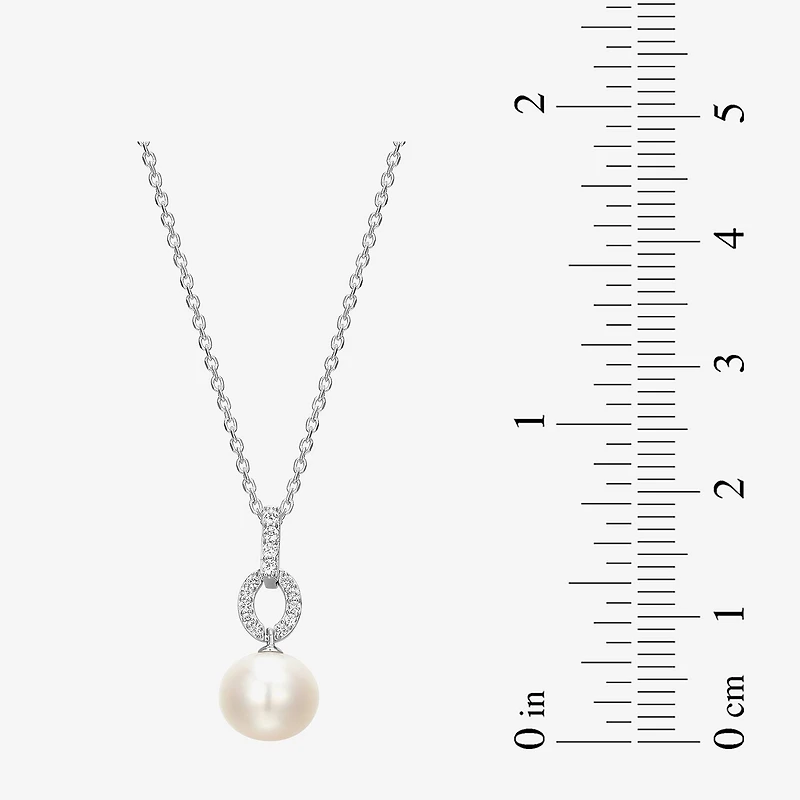 Womens White Cultured Freshwater Pearl Sterling Silver -pc. Jewelry Set