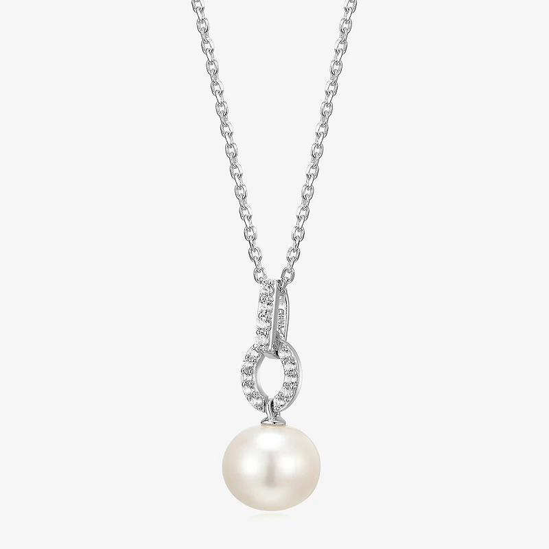 Womens White Cultured Freshwater Pearl Sterling Silver -pc. Jewelry Set