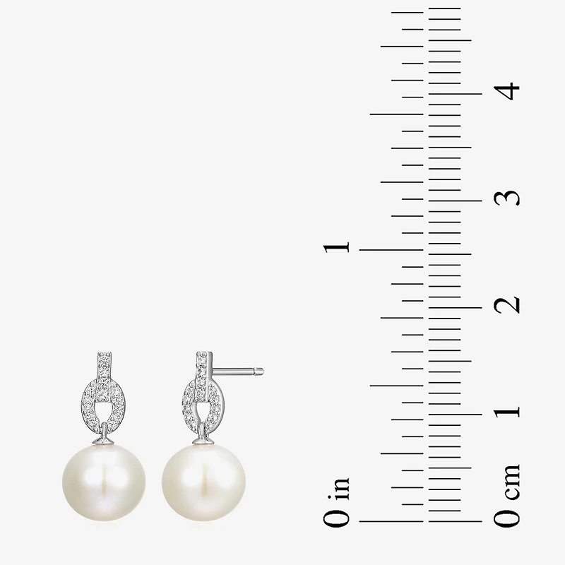Womens White Cultured Freshwater Pearl Sterling Silver -pc. Jewelry Set