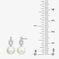 Womens White Cultured Freshwater Pearl Sterling Silver -pc. Jewelry Set