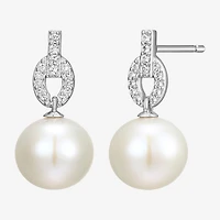 Womens White Cultured Freshwater Pearl Sterling Silver -pc. Jewelry Set