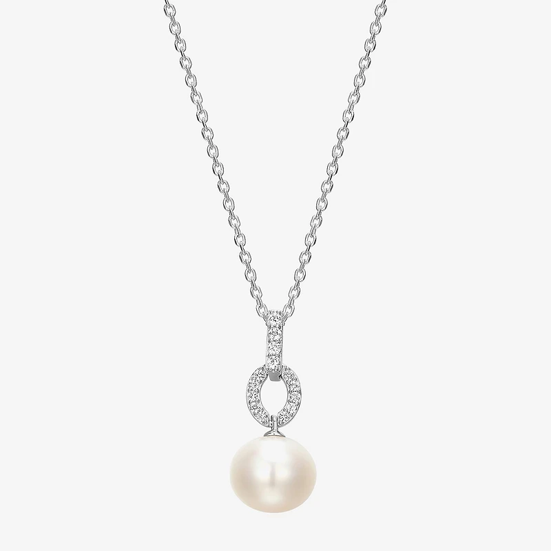 Womens White Cultured Freshwater Pearl Sterling Silver -pc. Jewelry Set