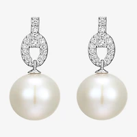 Womens White Cultured Freshwater Pearl Sterling Silver -pc. Jewelry Set
