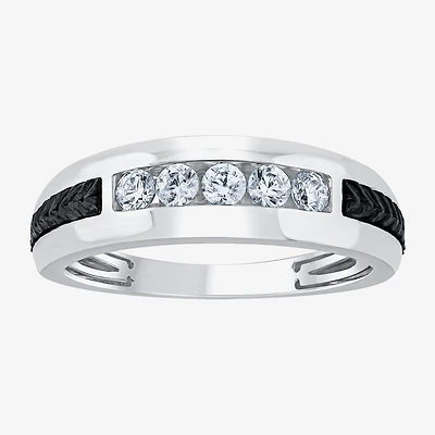 G / Si2) Mens 1/2 CT. T.W. Lab Grown White Diamond 10K Gold Wedding Engagement Ring