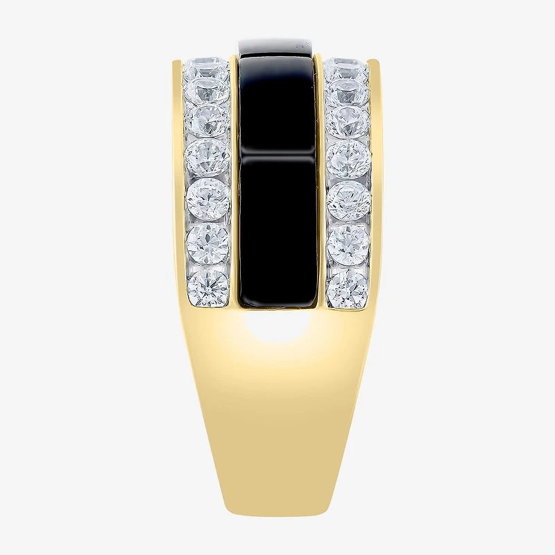 (G / Si2) Mens 1 1/2 CT. T.W. Lab Grown White Diamond 10K Gold Wedding Engagement Ring