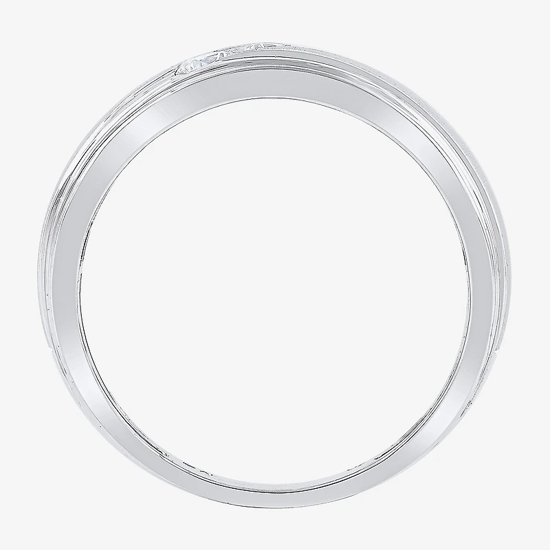 (G / Si2) Mens 1/2 CT. T.W. Lab Grown White Diamond 10K Gold Wedding Engagement Ring