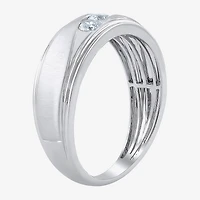(G / Si2) Mens 1/2 CT. T.W. Lab Grown White Diamond 10K Gold Wedding Engagement Ring