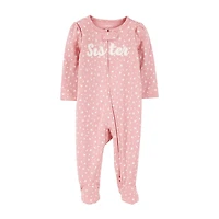 Carter's Little Sister Baby Girls Floral Sleep and Play