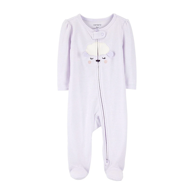 Carter's Lamb Baby Girls Striped Sleep and Play