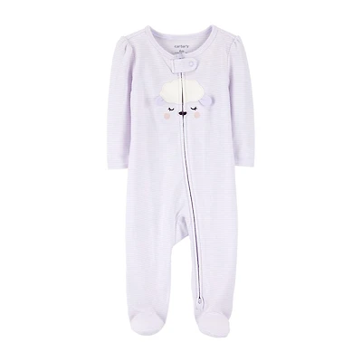 Carter's Lamb Baby Girls Striped Sleep and Play