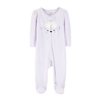 Carter's Lamb Baby Girls Striped Sleep and Play