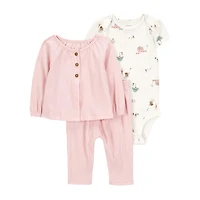 Carter's Baby Girls 3-pc. Pant Set