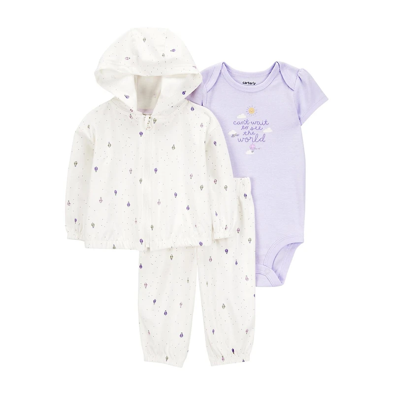 Carter's Baby Girls 3-pc. Pant Set