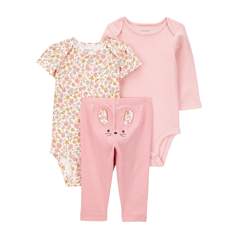 Carter's Baby Girls 3-pc. Pant Set