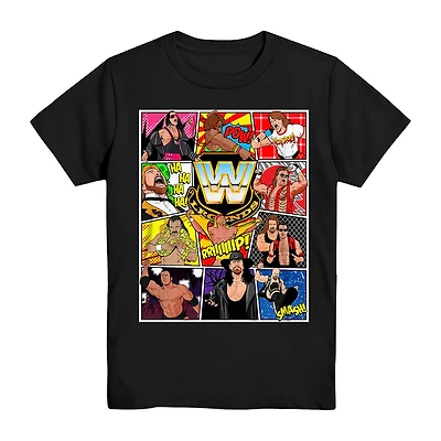 Little & Big Kid Boys Crew Neck Short Sleeve Regular Fit WWE Graphic T-Shirt