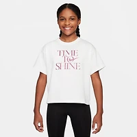 Nike Big Kid Girls Crew Neck Short Sleeve Regular Fit Graphic T-Shirt
