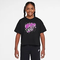 Nike Big Kid Girls Crew Neck Short Sleeve Regular Fit Graphic T-Shirt