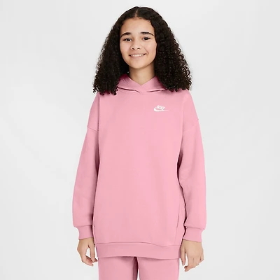 Nike Club Big Kid Girls Long Sleeve Fleece Active Hoodie