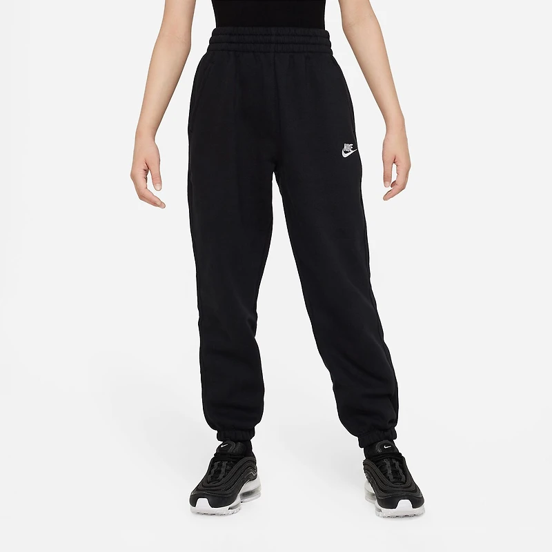 Nike Club Big Kid Girls Cuffed Loose Fit Fleece Jogger Pant
