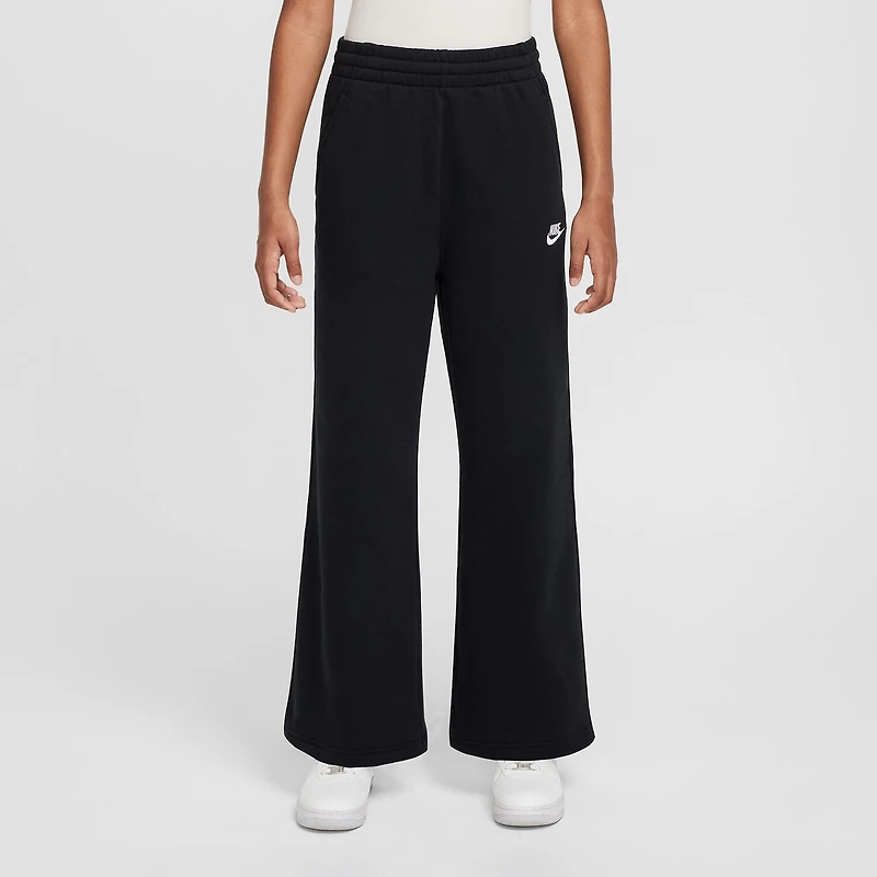 Nike Club Big Kid Girls Wide Leg Regular Fit Fleece Pull-On Pant
