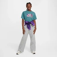 Nike Club Big Kid Girls Wide Leg Regular Fit Fleece Pull-On Pant
