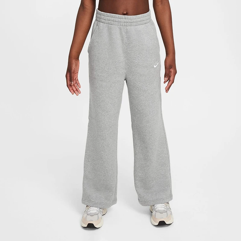 Nike Club Big Kid Girls Wide Leg Regular Fit Fleece Pull-On Pant