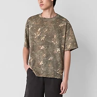 Arizona Mens Crew Neck Short Sleeve Boxy Fit Graphic T-Shirt