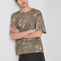 Arizona Mens Crew Neck Short Sleeve Boxy Fit Graphic T-Shirt