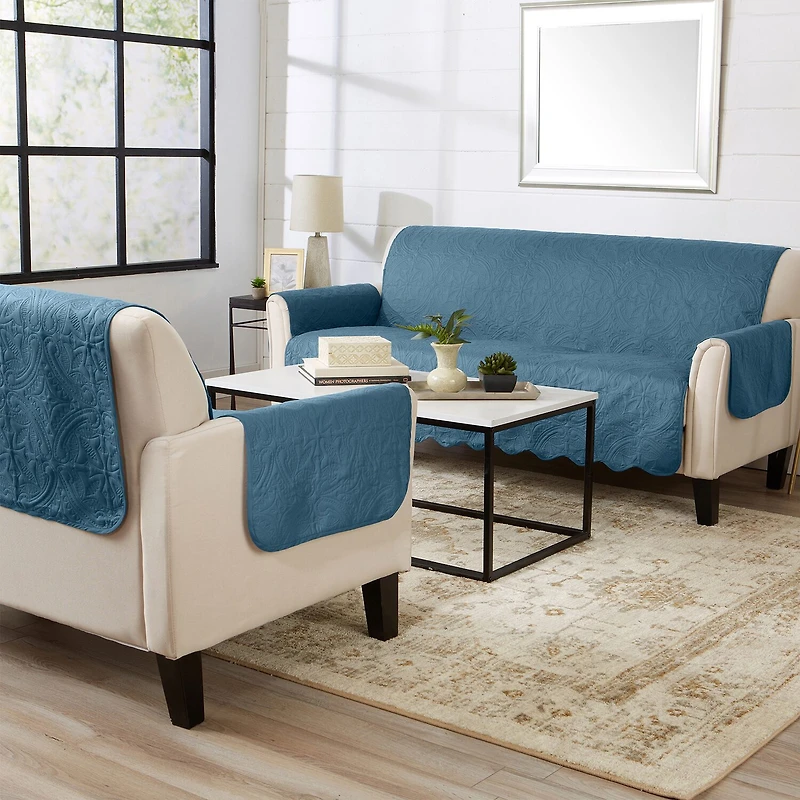 Linery Medallion Loveseat Protector