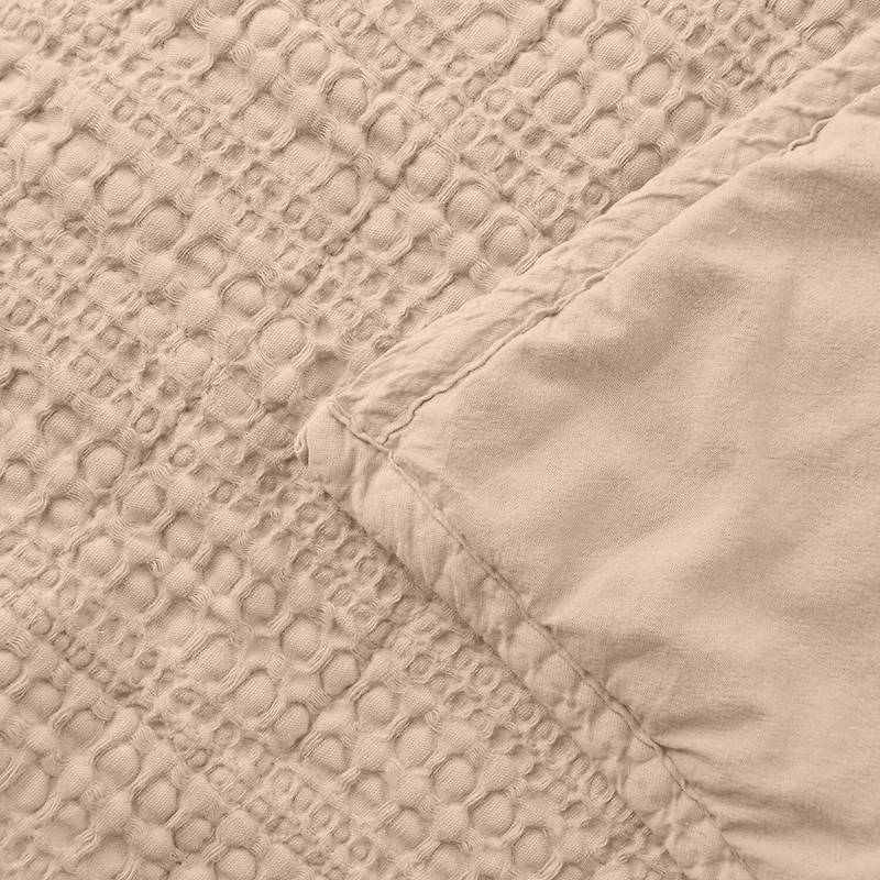 Linery Cotton Waffle Honeycomb Weave 3-pc. Quilt Set
