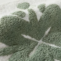 Casual Comfort Flower Pattern Cotton Bath Rug