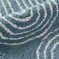 Casual Comfort Rainbow Pattern Cotton Bath Rug