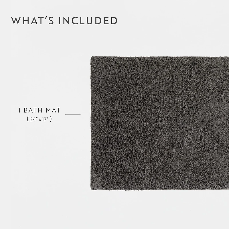 Casual Comfort Solid Reversible Bath Rug
