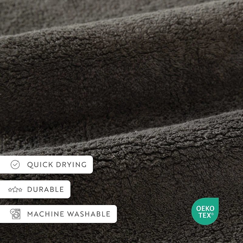 Casual Comfort Solid Reversible Bath Rug