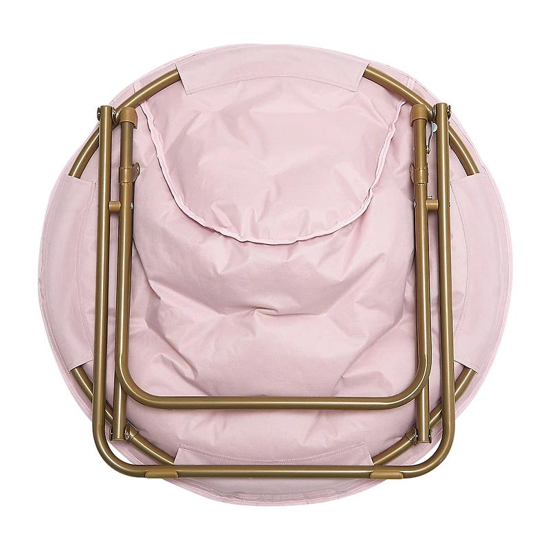 AEROPOSTALE Faux Fur Bow Saucer Papasan Chair