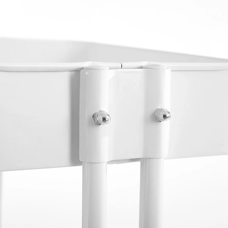 AEROPOSTALE 3 Tier Rolling White Utility Cart