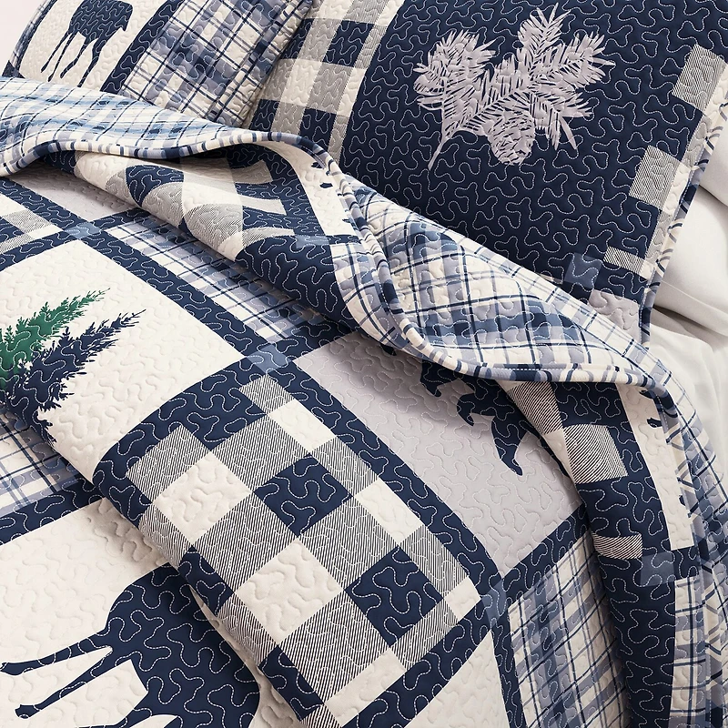 Linery Nature Mosaic Reversible Quilt Set