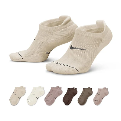 Nike Womens 6 Pair No Show Socks